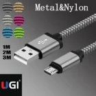 UGI 123Pack USB кабель для зарядки Micro USB кабель Android алюминиевый сверхмощный кабель для передачи данных Snyc зарядное устройство для Samsung Oneplus Xiaomi