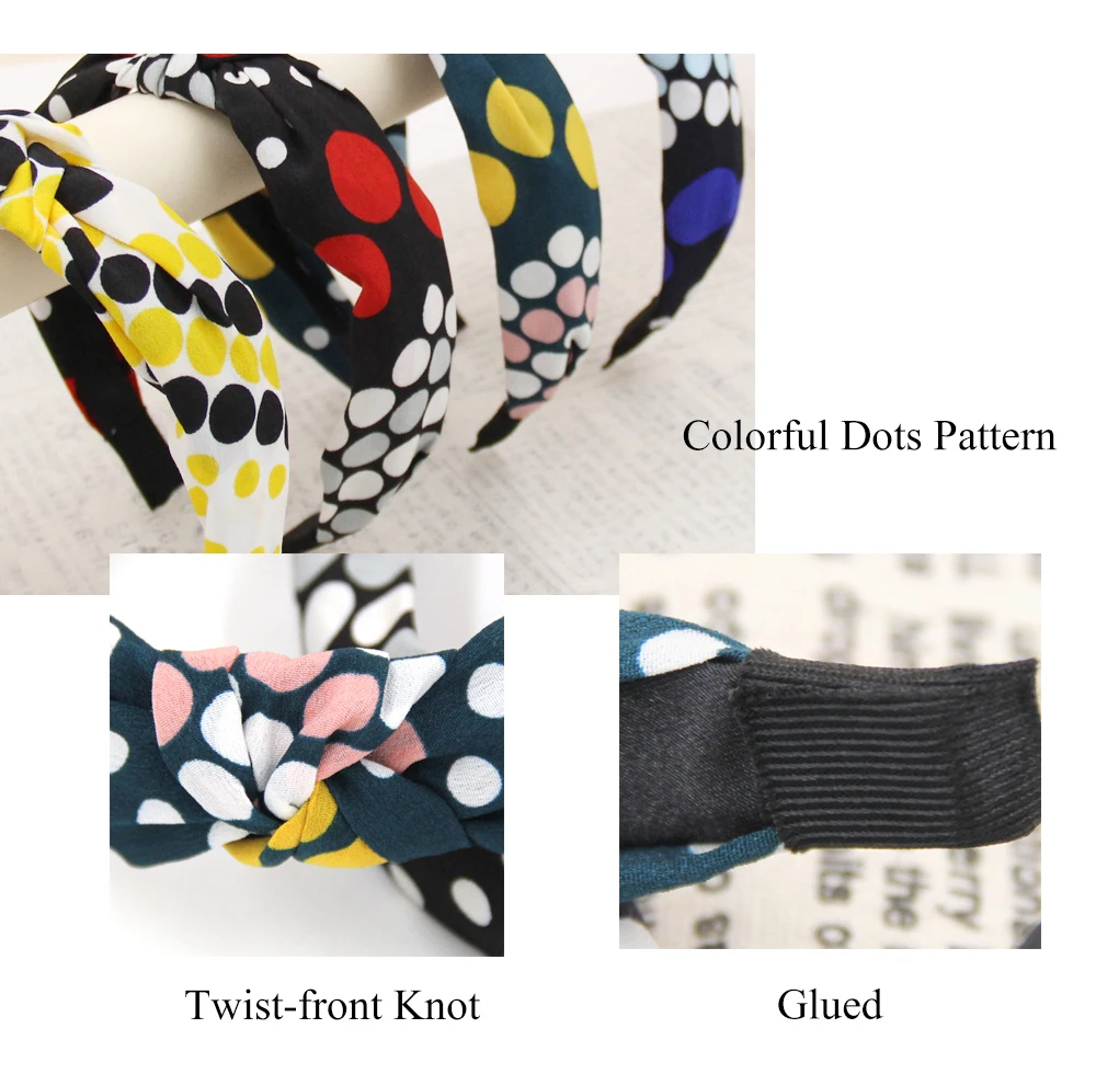 Рисунок 5 - разноцветные повязки для волос в горошек