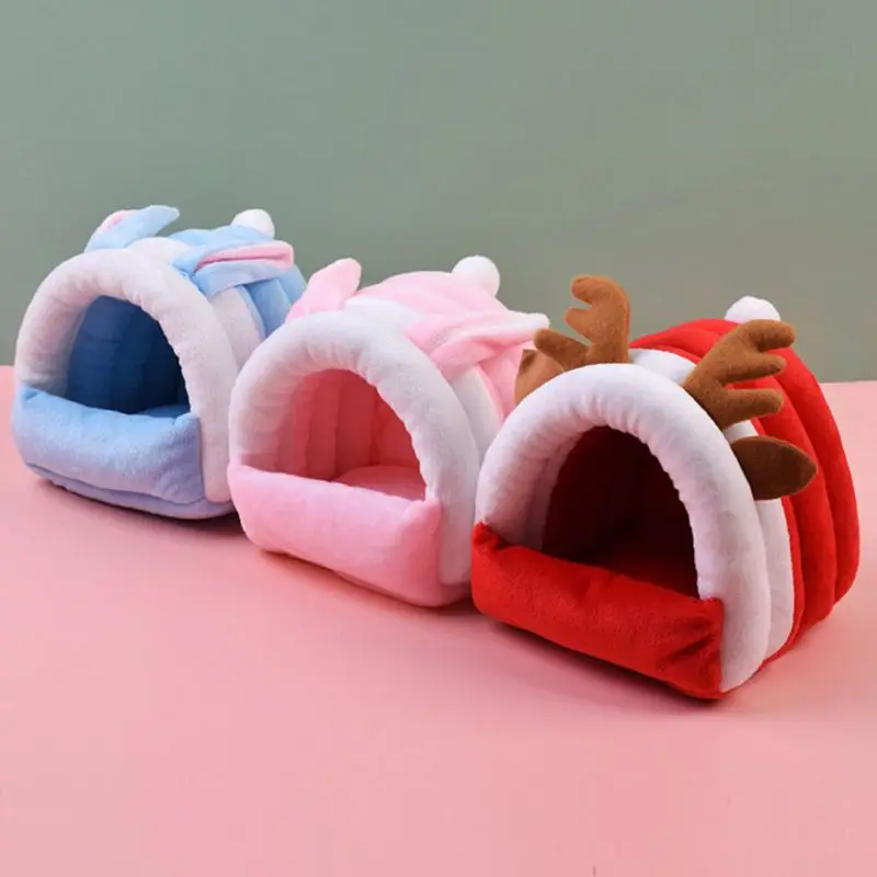 

Small Pet Autumn and Winter Warm Cotton Nest Soft Sleeping Nest Hamster Rabbit Guinea Pig Squirrel Hedgehog Soft fleece Pet Nest
