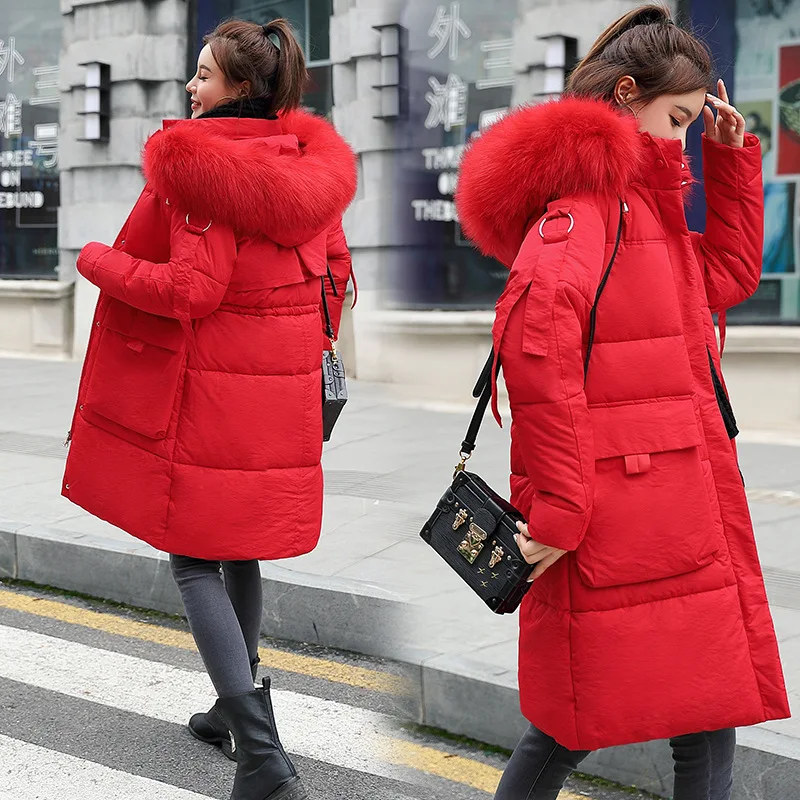 Abrigos Mujer Invierno 2019 зимняя куртка женская меховая хлопковая с подкладкой Парка