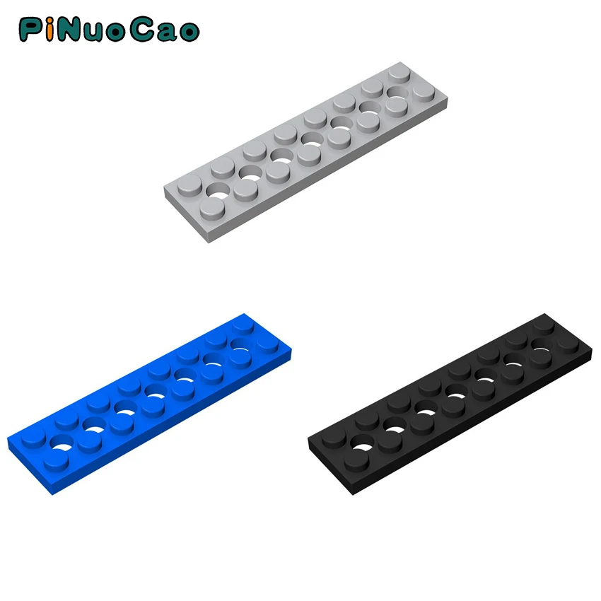 

PINUOCAO 3738 8pcs MOC Technology Bricks Plate 2x8 with 7 Holes Building Blocks DIY Assembles Particles Toys Gift for Children