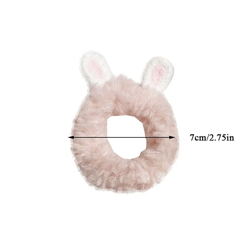 

Soft Furry Hair Ring Frog Giraffe Animal Ear Hair Rope Elastic Hair Bands Cartoon Children Hair Accessories Plush Scrunchies