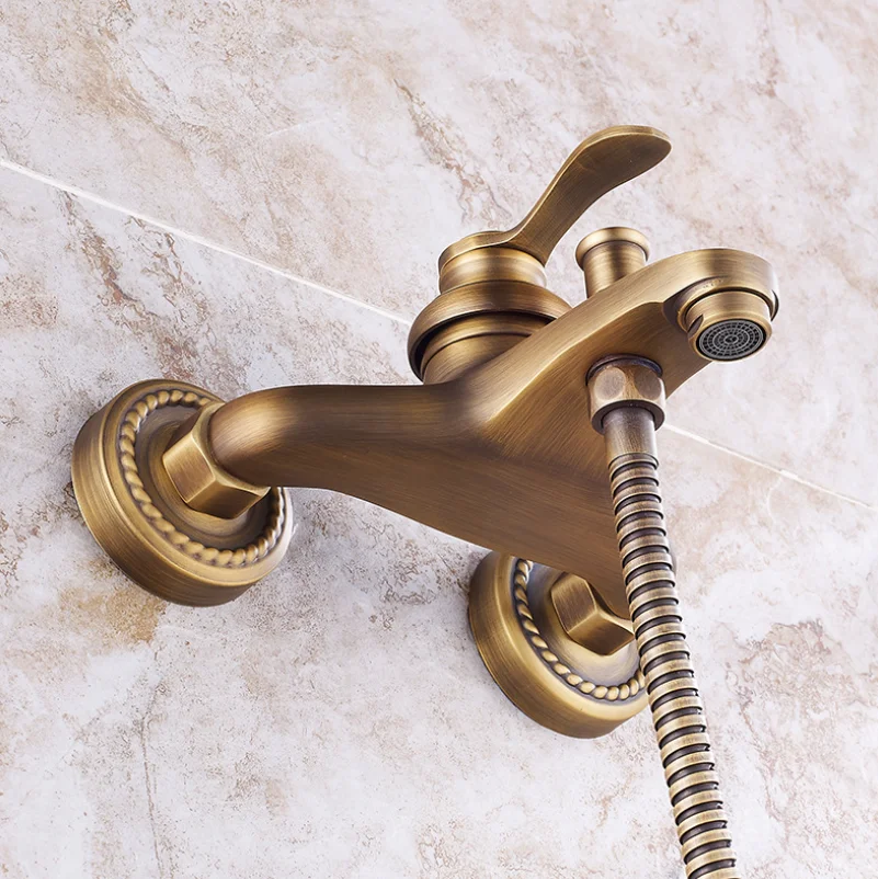 Набор классических настенных смесителей для душа в ванную комнату кран стиле