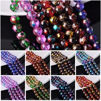 spots patterns 6mm 8mm 10mm round crystal glass loose beads lot diy jewelry