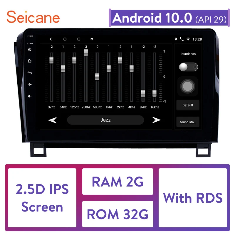 

Seicane Android 10,0 четырехъядерный процессор ОЗУ 2 Гб GPS-навигация мультимедийный плеер для 2006 2007 2008 2009-2015 TOYOTA Sequoia автомобильное радио