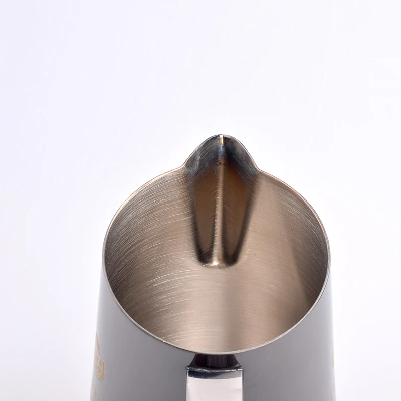 Стальной кувшин для взбивания молока кофе эспрессо бариста крафт латте 400