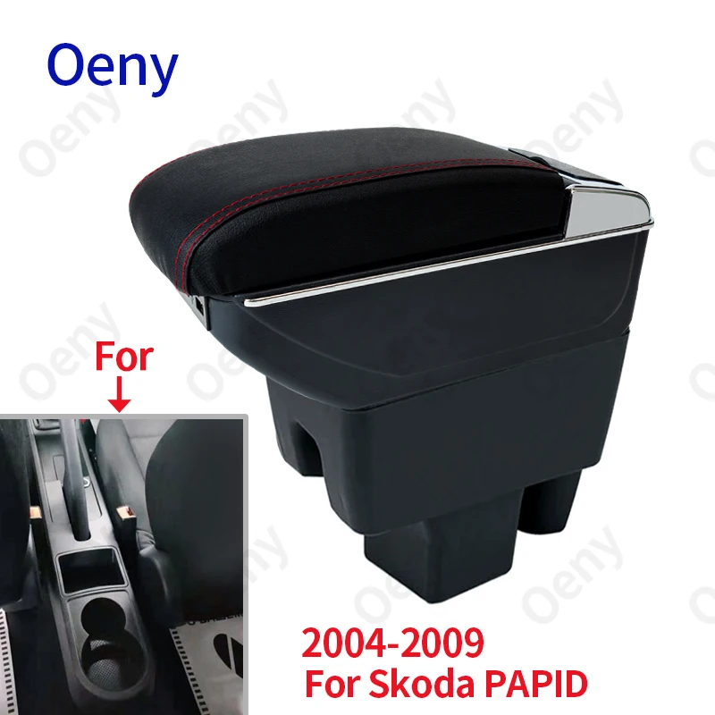 

For Skoda RAPID Armrest Retrofit For Volkswagen Polo 2020 Car Armrest box Center Storage box car accessories Interior USB
