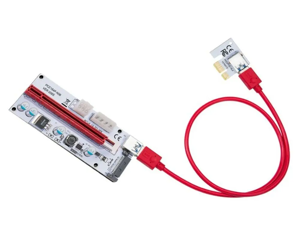 

Pcie Pci-e от 16x до 1x карта адаптера подъемника с питанием от 60 см Usb 3,0