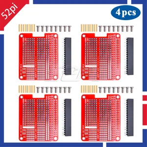 52Pi 4 шт. прототип шляпы макетная плата DIY Proto Hat Shield для Raspberry Pi 2  3 Модель B  B +