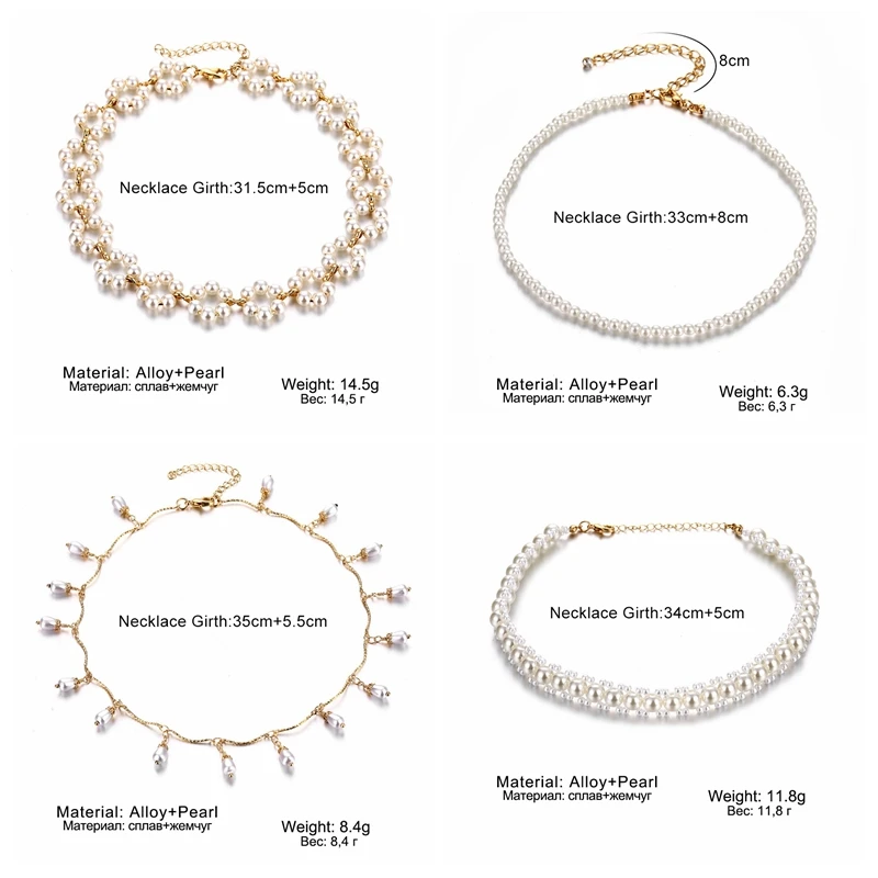 

ZOVOLI Dainty Pearl Flower Bow-knot Choker Necklace Long Chain Pearl Heart Gold Coin Pendant Necklaces For Women Fashion Jewelry
