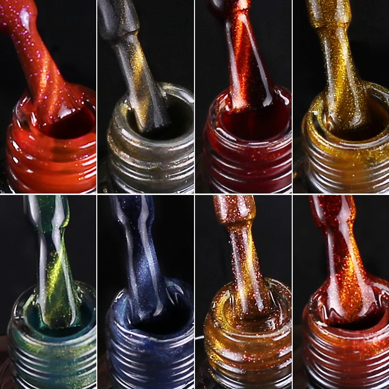 Гель лак для ногтей кошачий глаз Arte Clavo блестящий магнитный гель с 3D эффектом