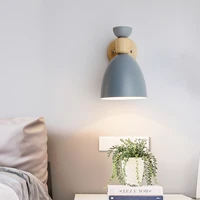 bedside lamp nordic bedroom modern simple macaron background wall creative led living room creative props wall lamp
