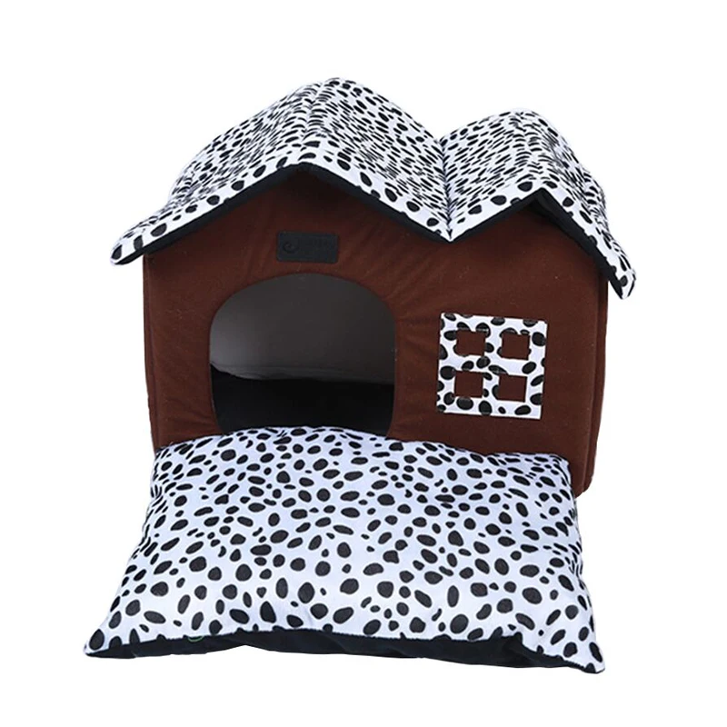 Роскошный домик для домашних животных кровать собаки леопардовой расцветки
