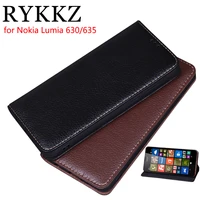 rykkz luxury leather flip cover for nokia lumia 635 mobile stand case for nokia lumia 630 leather phone case cover