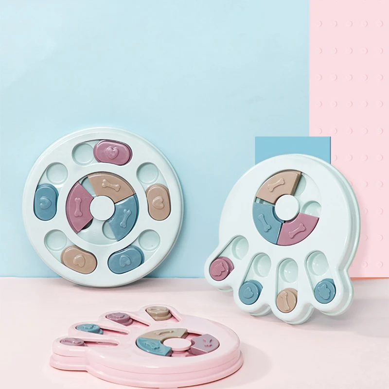 Игрушки-головоломки для собак поворотная доска медленная кормушка обучающая