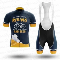 2020 new beer summer men cycling jersey sets maillot ciclismo bicycle mtb clothing kit ropa btt hombre race suit bib shorts usa