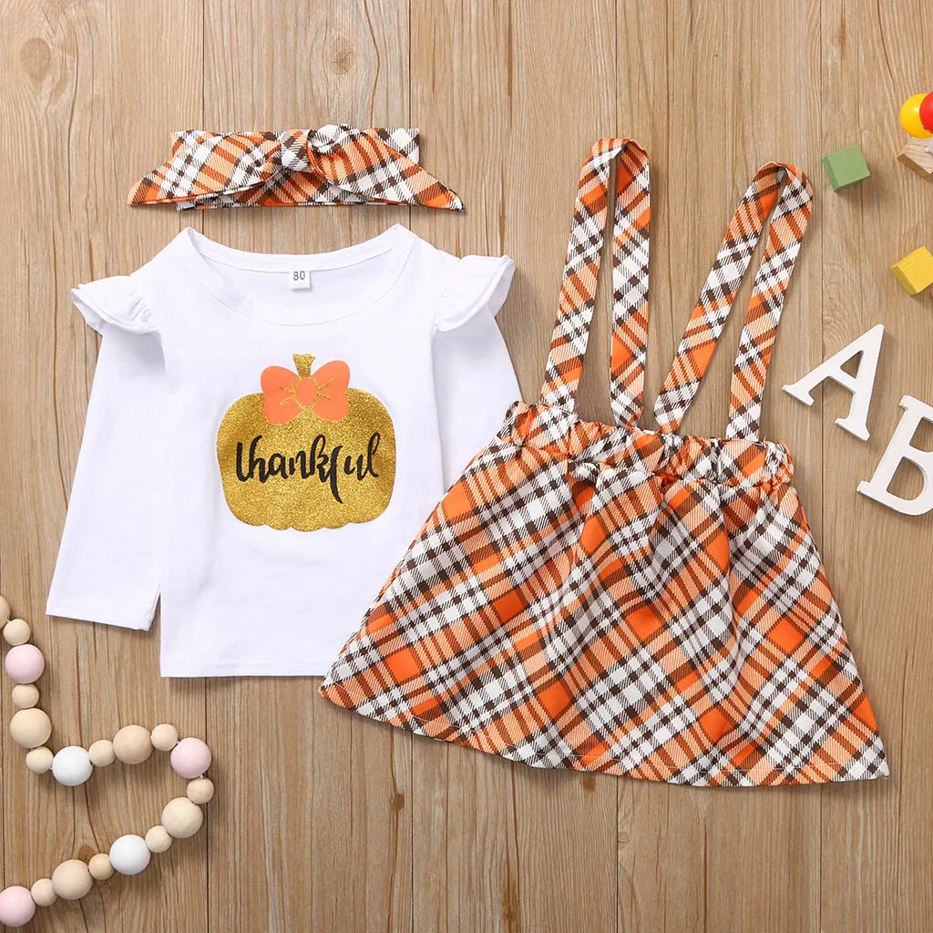 Комплект из футболки и юбки в клетку с длинным рукавом|Комплекты одежды| |