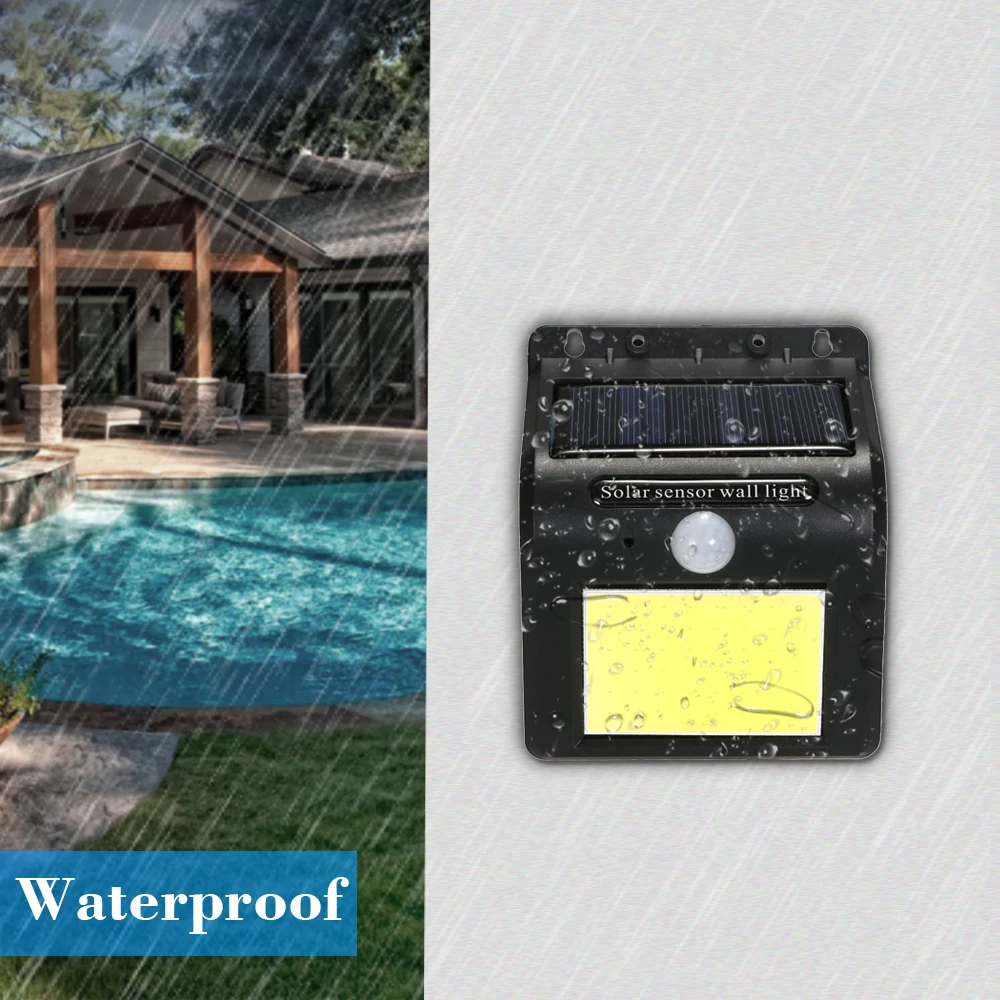 Настенный светильник с солнечным датчиком 48 светодиодов водонепроницаемый