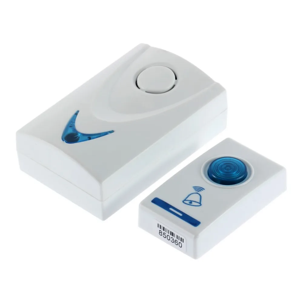 1 шт. светодиодный беспроводной дверной звонок с изображением колокольчика и