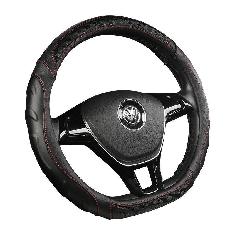 Автомобильный кожаный чехол на руль из углеродного волокна для Skoda Octavia a5 a 5 Superb 2012