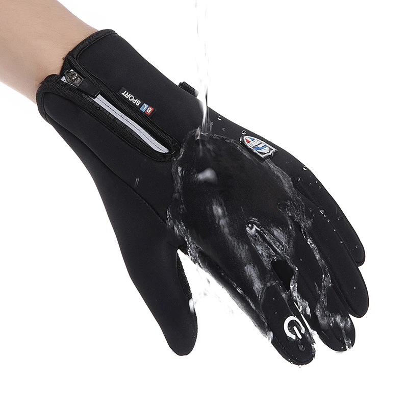 Winter Touch Screen Snow Windstopper Gloves Knitted Mittens Warm Soft Waterproof Windproof Induction Glove | Спорт и развлечения