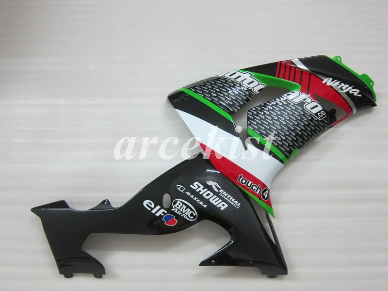 4 бесплатных подарка ABS полный обтекатель комплект подходит для Kawasaki Ninja ZX-10R ZX10R 2006 2007 06 07 обтекатели на заказ Красный Зеленый Белый