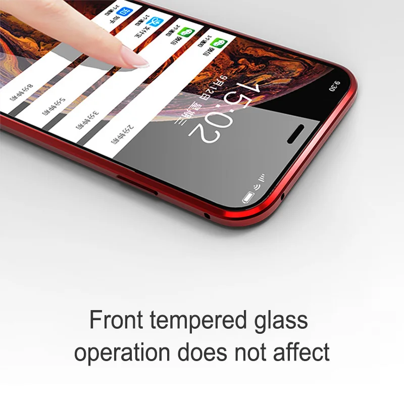 Магнитный чехол для IPhone 11 Pro XR XS MAX X 8 7 6 6s Plus, закаленное стекло, Магнитный чехол s, чехол для iPhone 11, Capa Funda Coque