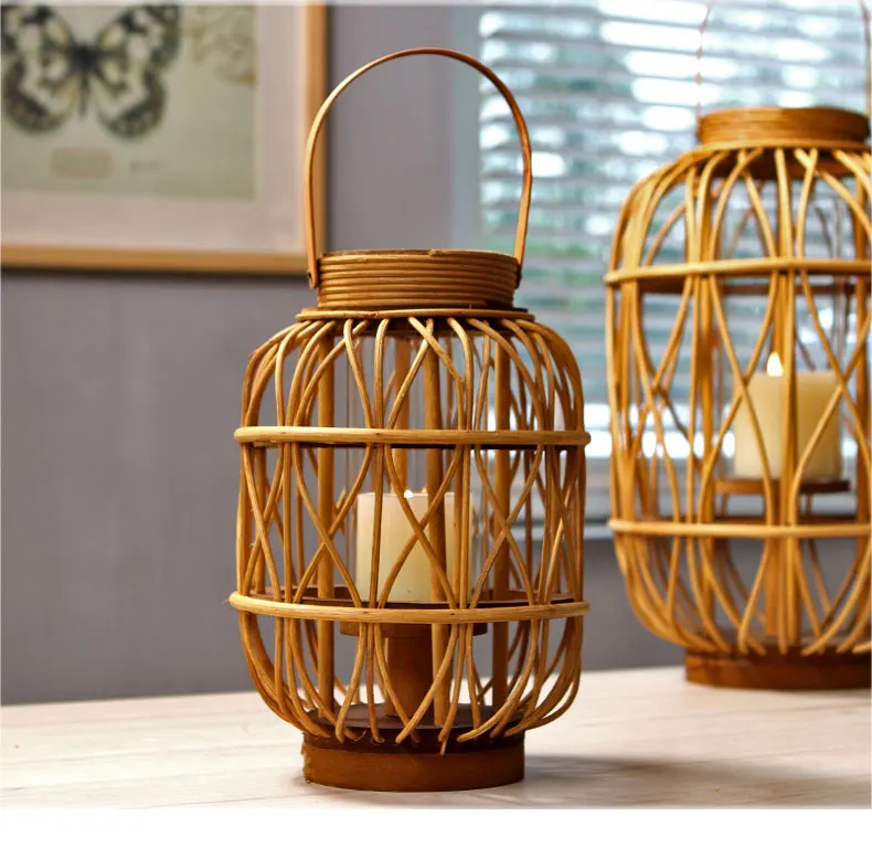 Индивидуальный Круглый Рождественский подсвечник деревянный фонарь