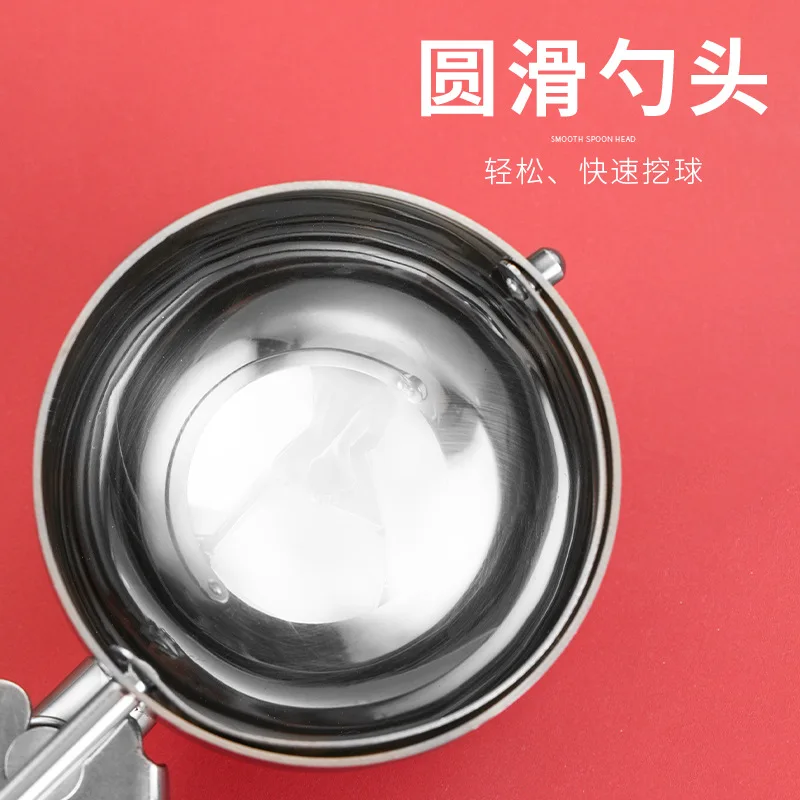 

Stainless Steel Ice Cream Melon Baller Color Handle Ice Cream Spoon Fruit Melon Baller