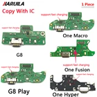 USB-коннектор для зарядного порта, плата Flex с полным IC для Moto G7 G8 Play G8 G9 Power Lite One Fusion One, зарядный соединитель для макросъемки