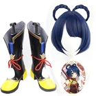 Обувь для косплея по мотивам игры Genshin Impact, парик для косплея на Хэллоуин Сян Линг, сапоги для косплея волос, сапоги для косплея на Хэллоуин