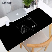 black white minimalist gaming mouse pad xl computer mousepad large rubber speed office desk keyboard mouse pad gamer desktop pad