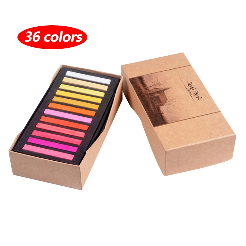 36color Umitive мягкие мастера пастельные цветные мелки для рисования, раскрашивания, товары для рукоделия для детей, студентов, кисти, канцелярские принадлежности - Цвет: 36color