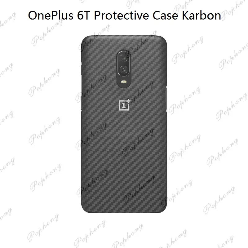 Чехол для Oneplus 5T 6 T, чехол-бампер, чехол Karbon, черное дерево, палисандр, полное заднее покрытие, Oneplus 5 T, круглый защитный щит - Цвет: oneplus 6T fiber