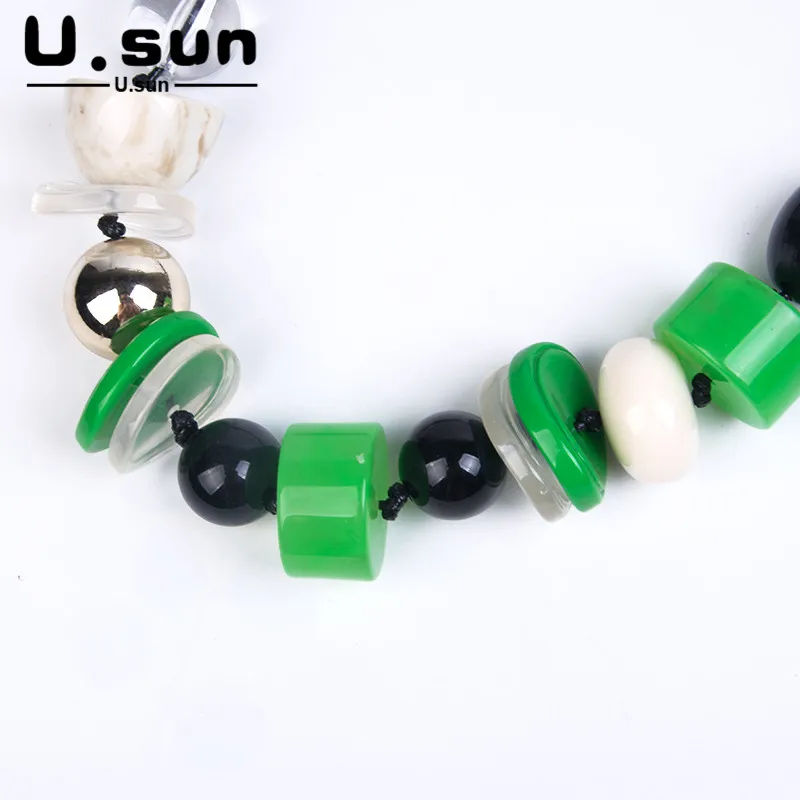 Резиновые Акриловые Длинные ожерелья с подвесками Женские винтажные Подвески