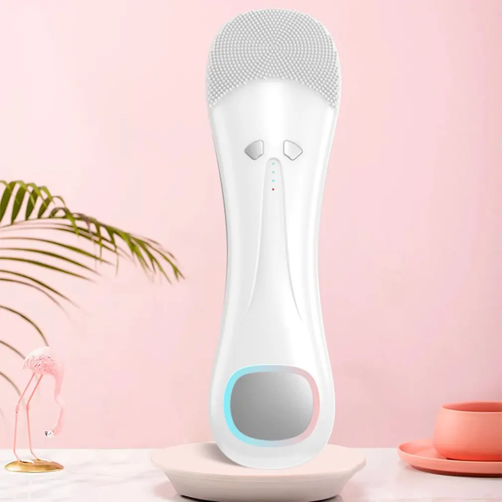 

Multifunctional Electric Silicone Lead In Cleanser Hot Compress Introduction Silicone shock Beauty Cleanser