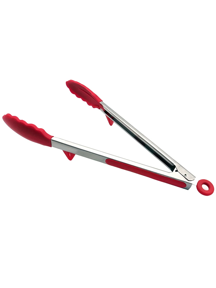 

Kitchen Silicone Food Clip 9/12inch Cooking Salad Barbecue Tongs Cooking Tong Clamp Kitchen Utensil BBQ Buffet Tool