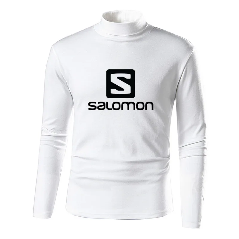 Новинка 2019 мужской осенний и зимний свитер с воротником под горло Одноцветный