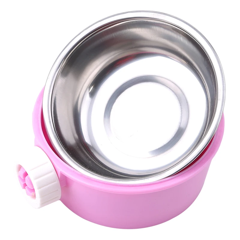 Разделяемая внутренняя миска для воды собак висящая на клетке фиксированный тип