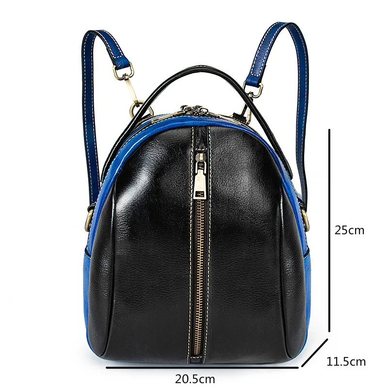 

YourSeason Vintage 2021 Ladies Genuine Leather Bagpack Bags Casual Solid Color Cowhide Students Travel Mini Backpack