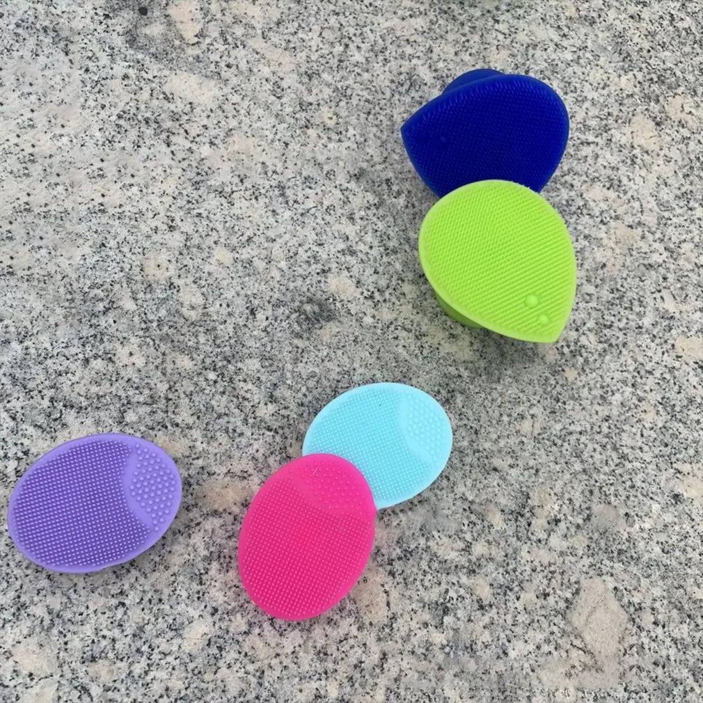 

Soft Silicone Facial Cleansing Brush Face Washing Exfoliating Blackhead Brush Remover Skin SPA Scrub Pad Tool