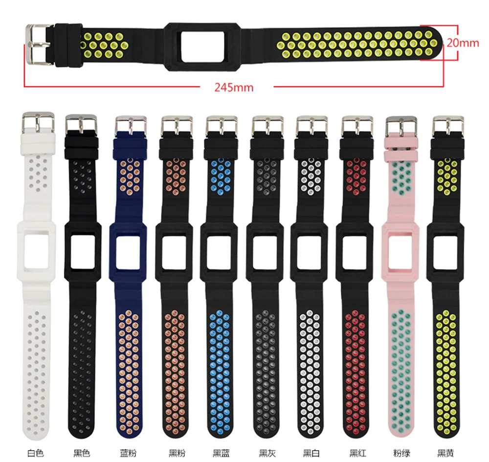 

New Watch Strap+Case For Fitbit Charge 4 Bracelet Sport Watch Bands Silicone Wristband For Fitbit Charge 3/3 SE Accessories
