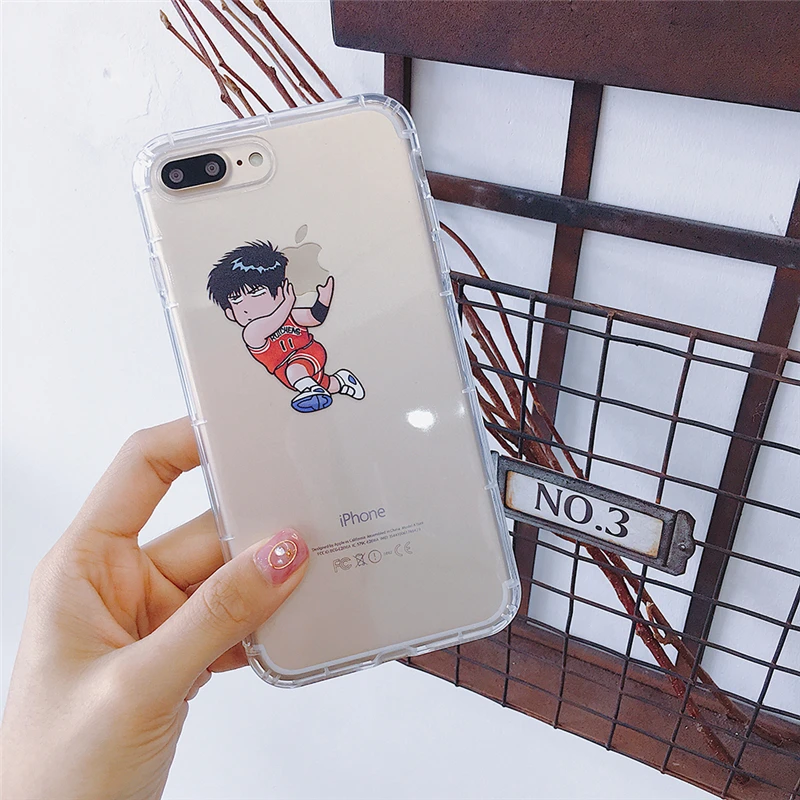 Чехол для мобильного телефона с рисунком баскетбола iPhone 6 S 7 8 PLUS X XR XS MAX прозрачный