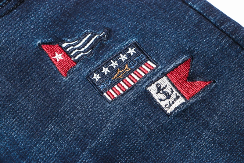 

men TACE7SHARK jeans 2021 Autumn winter thick new fashion comfort high quality embroidery designed 30-42 blue free shipping