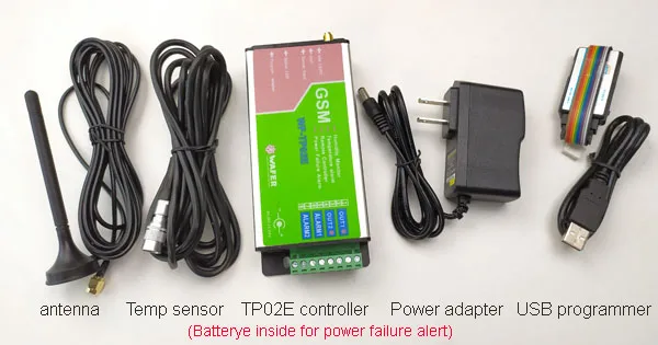 WF-TP02E GSM монитор температуры и SMS сигнализация и регистратор данных через электронную почту и оповещение о неисправности питания, совместимое с WF-TP02B