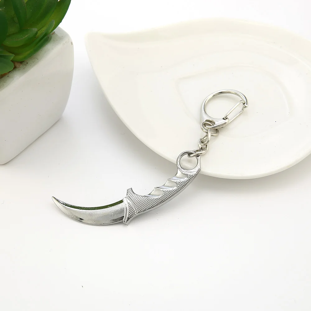 Брелок для ключей CSGO с ножом косплея из игры Counter Strike металлическая