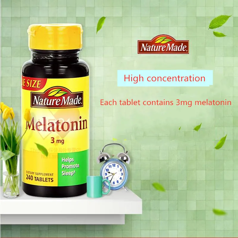 Концентрация мелатонина 240 таблеток импортированных из США для улучшения сна