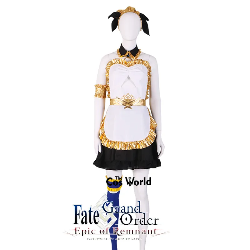 FGO Fate Grand заказ фартук для горничной Ishtar платье униформа наряд игры Косплей