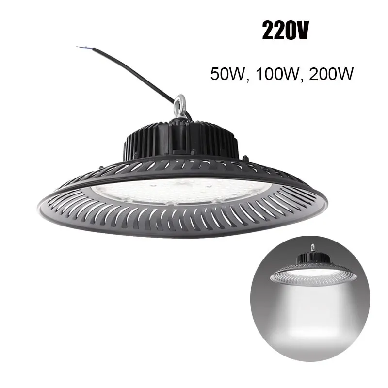 UFO светодиодный подвесной светильник типа High Bay s 50W 100W 150W 200W 220V 6500K 14000lm