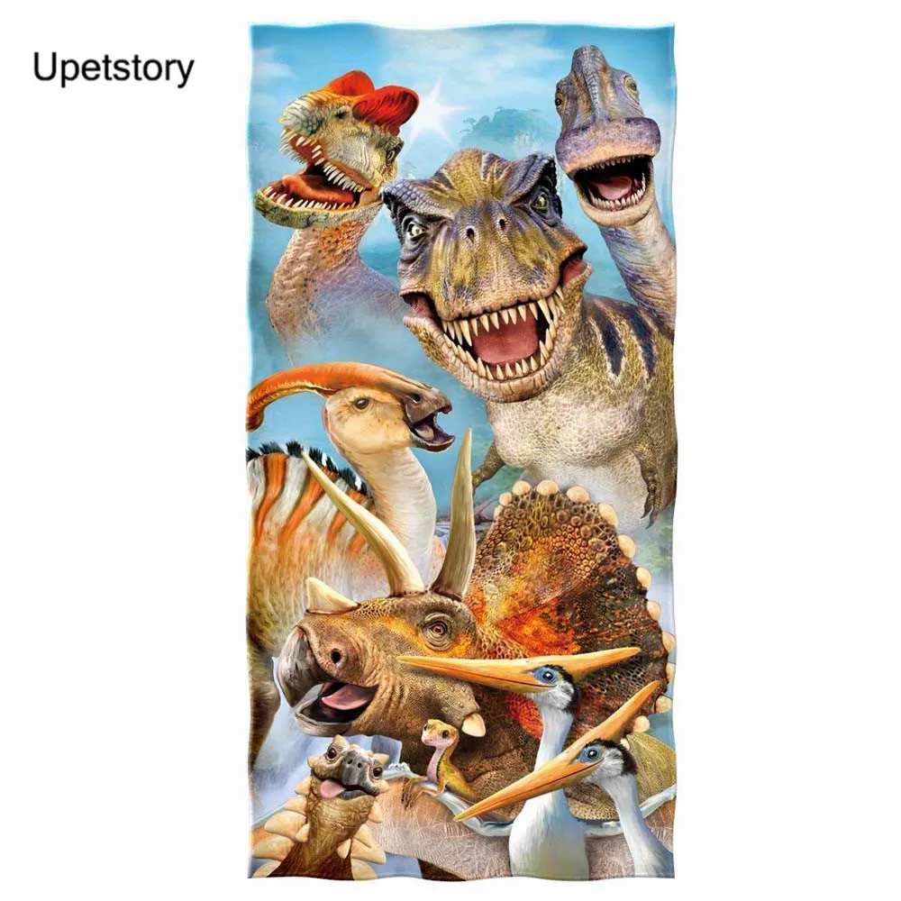 

Upetstory Dinosaur Tex Новое поступление, Мягкое хлопковое банное полотенце s для взрослых, абсорбирующее полотенце для рук